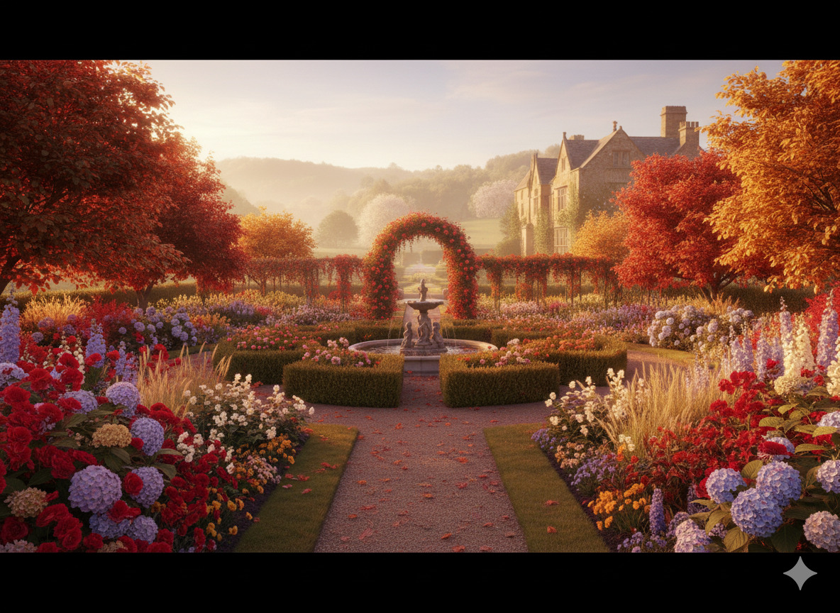 Autumn garden design
